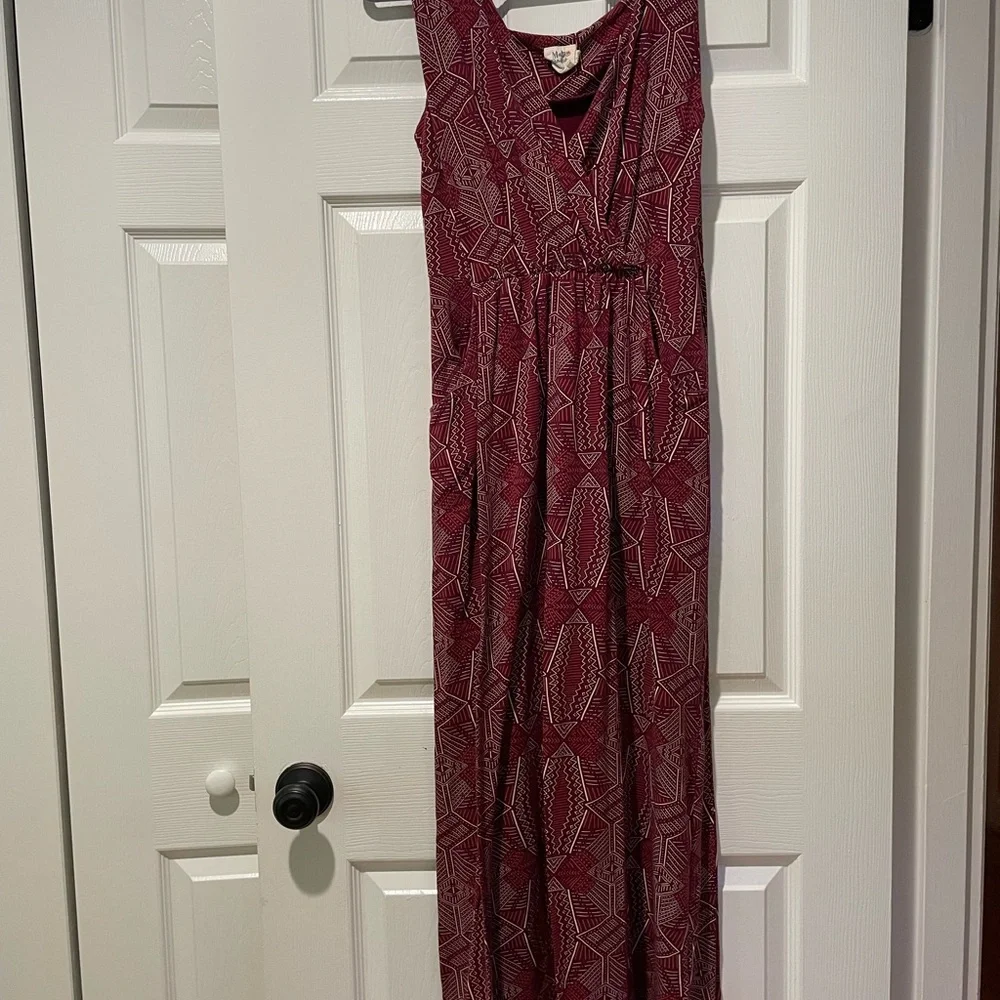 Mata Traders Women's Geometric Maxi Dress S Boho Fair Trade Hippie Babydoll Soft - Picture 2 of 11